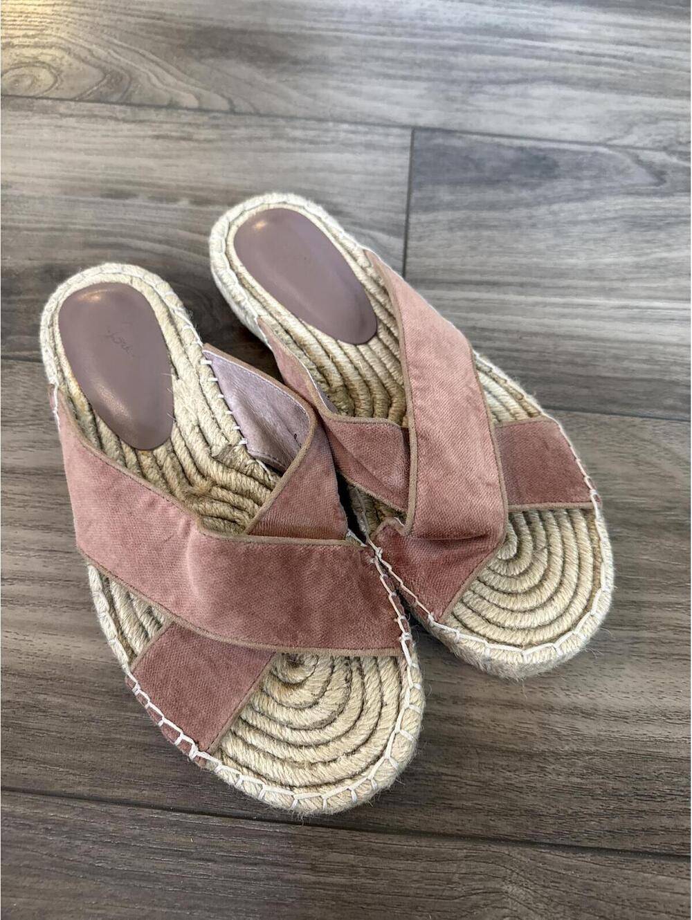 Joie Lanna Velvet Espadrilles Size 37.5